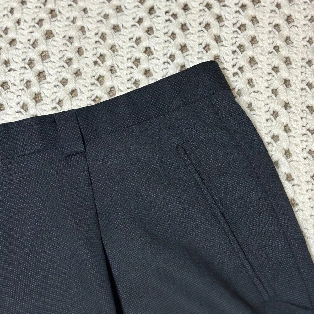 Zanella Robert Men‎ Gray Pure Virgin Wool Dress Pants Made in Italy Slacks 42x31